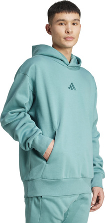Bluza męska adidas ALL SZN Fleece turkusowa JW0156
