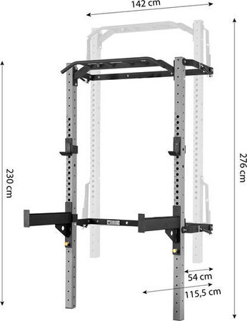 Klatka treningowa składana silver HMS klt23
