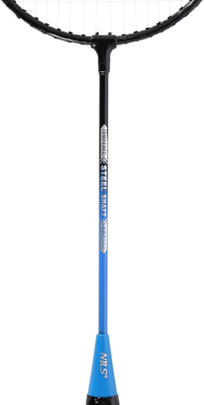 Zestaw rakiet do badmintona 2 sztuki lotki 3 sztuki siatka pokrowiec Nils NRZ012 stalowy