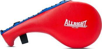 Packa do taekwondo podwójna Alllright czerwono-czarna