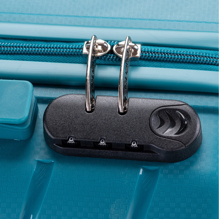 Walizka podróżna na kółkach twarda Iguana Paris 35 sea green 35 litrów