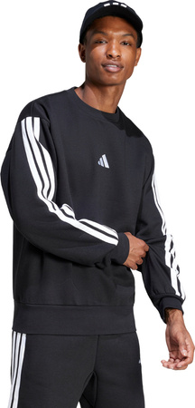 Bluza męska adidas Essentials 3-Stripes Fleece czarna JE6304