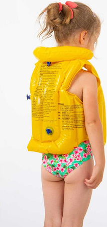 Kamizelka dmuchana na dzieci swim kid żółta 3-6 lat 46x42cm