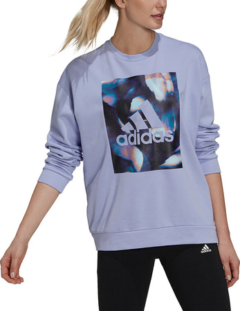 Bluza damska adidas U4U Soft Knit Swe fioletowa GS3879