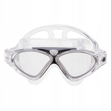 Okularki pływackie maska dla dorosłych Aquawave Fliper przezroczysto-czarna