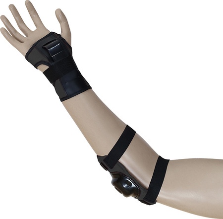 Zestaw ochraniaczy kolana łokcie nadgarstki na rolki, hulajnogę, deskorolkę Nils Extreme H108 rozmiar M czarne