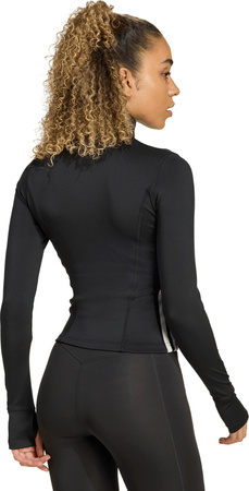 Bluza damska adidas Workout Essentials 3-Stripes Zip Through czarna KB7843