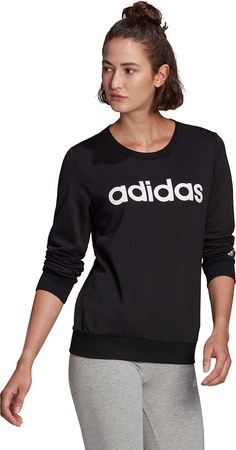 Bluza damska adidas Essentials Linear Sweatshirt czarna GL0718