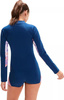 Damska koszulka bluza z długim rękawem pływacka kostium kąpielowy Speedo PRT LS RASH TOP AF rozmiar M