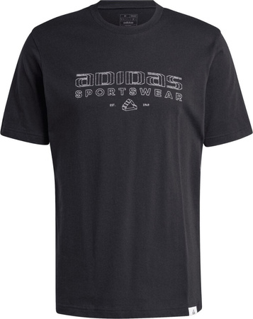 Koszulka męska adidas Tech Linear Graphic czarna IW2651