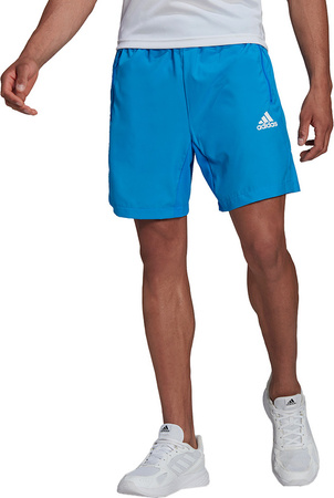 Spodenki treningowe krótkie męskie adidas Aeroready Designed 2 Move Woven Sport niebieskie HC6857