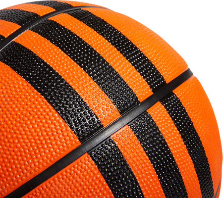 Piłka do koszykówki adidas 3-Stripes Rubber X3 pomarańczowa HM4970