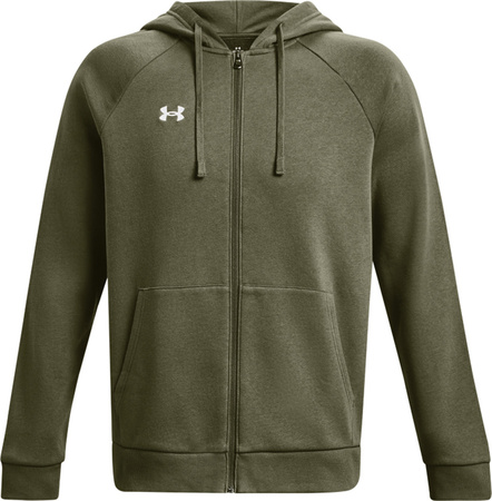 Bluza męska Under Armour Rival Fleece FZ Hoodie khaki 1379767 390