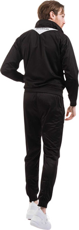 Dres treningowy piłkarski komplet bluza spodnie Givova Tuta Visa Triacetato czarno-biały TR018 1003