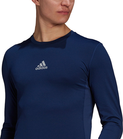 Koszulka męska adidas Compression Long Sleeve Tee granatowa GU7338