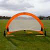 Bramka piłkarska treningowa samorozkładająca pop-up SMJ Sport pomarańczowa 76x45x45 cm