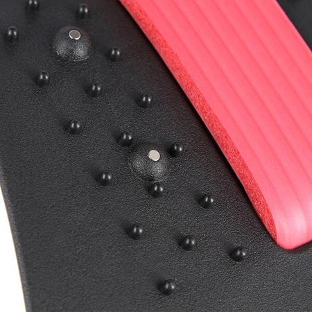 Przyrząd do rozciągania pleców z magnesami HMS prp02 czerwony