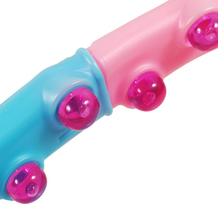 Hula hop koło z kulkami wyszczuplające odchudzjące SMJ Wide 110 cm 1,25 kg