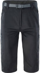 Męskie spodenki trekkingowe Hi-tec Lobino 3/4 czarne rozmiar XXXL