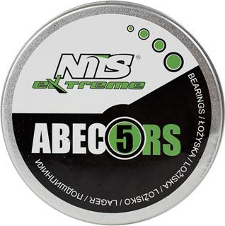 Łożyska ABEC-5 RS Carbon metal Nils Extreme 8 sztuk 