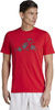 Koszulka męska adidas Train Essentials Seasonal Training Graphic czerwona IJ9604