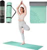 Mata do ćwiczeń jogi yogi fitness TPE HMS YM10 miętowa 182x61x0.8 cm