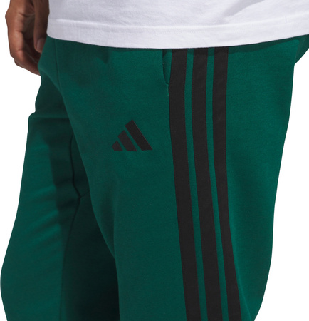 Spodnie męskie adidas Essentials 3-Stripes Fleece zielone JD1860
