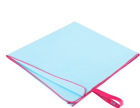 Ręcznik turystyczny z mikrofibry szybkoschnący Nils Aqua NAR13 jasnoniebieski 200x90 cm