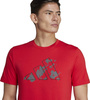 Koszulka męska adidas Train Essentials Seasonal Training Graphic czerwona IJ9604