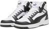Buty dla dzieci Puma Rebound V6 Mid biało-czarne 393831 01