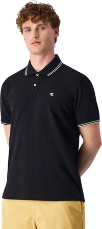 Koszulka męska Champion polo czarna 220897 KK001