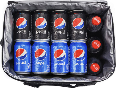 Torba termiczna lodówka Meteor Frosty szaro-czarna 74597