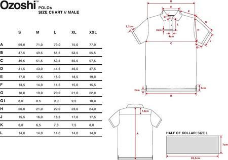 Koszulka męska Ozoshi Polo czarna OZ93816