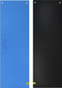 Mata do ćwiczeń fitness klubowa z otworami HMS Premium MFK03 180x60x1,5 cm niebiesko-czarna