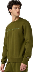 Bluza męska Champion Crewneck Sweatshirt oliwkowa 220272 GS585