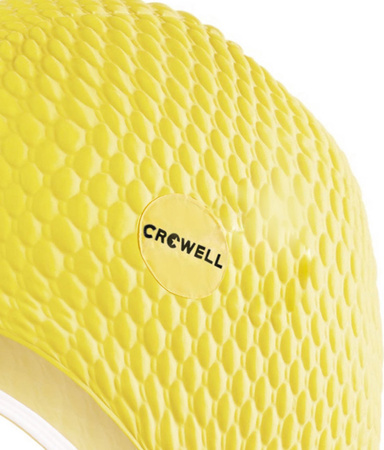 Czepek pływacki bąbelkowy Crowell Java żółty kol.11