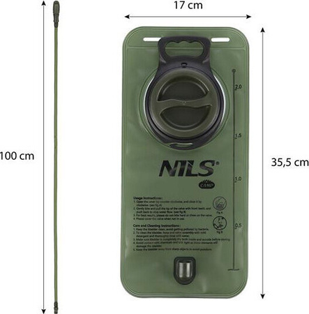Bukłak 2l Nils camp NC1720 zielony