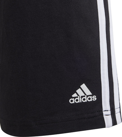 Spodenki dla dzieci adidas Essentials 3-Stripes Knit czarne HY4714