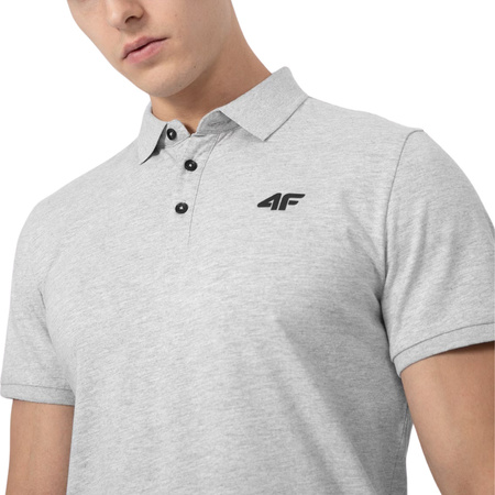 Koszulka polo męska 4F szara H4L22 TSM355 27M