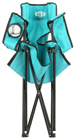 Krzesło turystyczne kempingowe składane Nils Camp NC3044 turkusowy