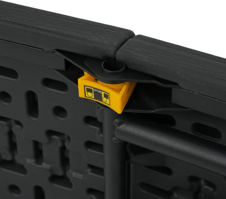 Ławka turystyczna kempingowa ogrodowa składana Nils Camp NC3404 antracyt 183x28x43cm