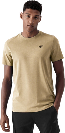 Koszulka męska 4F M3094 3pak niebieska, oliwkowa, beżowa 4FWSS25TTSHM3094 90S