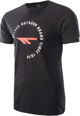 Męska koszulka z krótkim rękawem t-shirt Hi-Tec Olen czarna rozmiar XXL