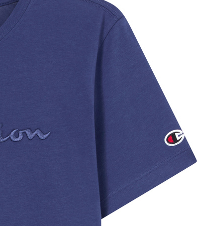 Koszulka damska Champion SS Tee niebieska 118382 BS200
