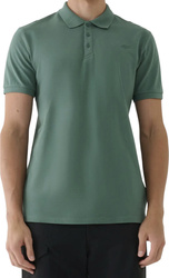 Koszulka męska polo 4F M555 zielona 4FWAW25TPTSM555 41S