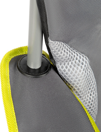 Krzesło fotel turystyczny składany Nils Camp NC3080 ciemnoszary 95x110x50cm