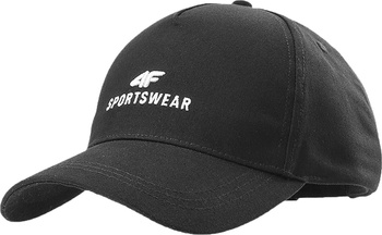 Czapka z daszkiem 4F U266 czarna 4FWSS24ACABU266 20S