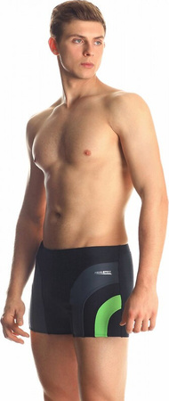 Spodenki kąpielowe męskie Aqua-Speed Sasha czarno szaro zielone 138 421