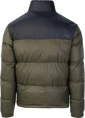 Męska kurtka zimowa pikowana Hi-tec Fowel czarno-zielona rozmiar XL