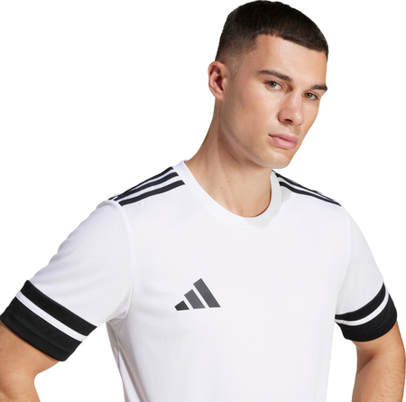 Koszulka męska adidas Squadra 25 biało-czarna JG5835
